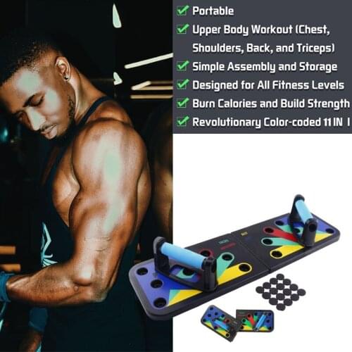 Multifunctional Push Up Rack Board Body Building Training Equipment Home Men Gym Foldable Muscles Exercise Bodybuilding Tools