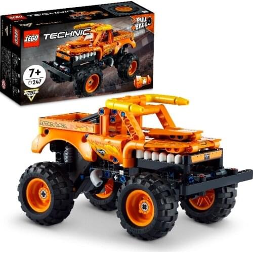 Orijinal LEGO Technic Monster Jam Grave Digger 42118 For Kids Monster Toy Truck 212 Pieces Pull-Back Inspire Gift LEGO 42118