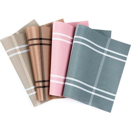 45x30cm PVC Eco-friendly Heat Insulation Pad Placemat Dining Table Bowl Dish Mat