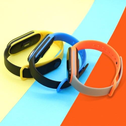 For Xiaomi Mi Band 5 Strap Double Color Soft TPU Bracelet for Xiaomi Mi Band 5 Smart Wristband Correa for Mi Band 5 Wrist Strap