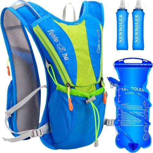 5L Trail Hydration Running Backpack Ultralight Cycling Vest Pack Marathon Rucksack bag Option 500ml Soft Flask Bottle Water Ba