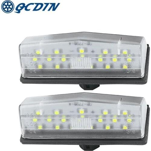 QCDIN Car LED Number License Plate Lights For TOYOTA MATRIX AZE14 ZRE142 PRIUS ZVW30 NHW20 For LEXUS CT200H