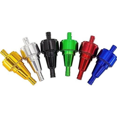 Universal 6mm Petrol Gas Fuel Filter Cleaner for Motorcycle Pit Dirt Bike ATV Oil Filters 6 Color