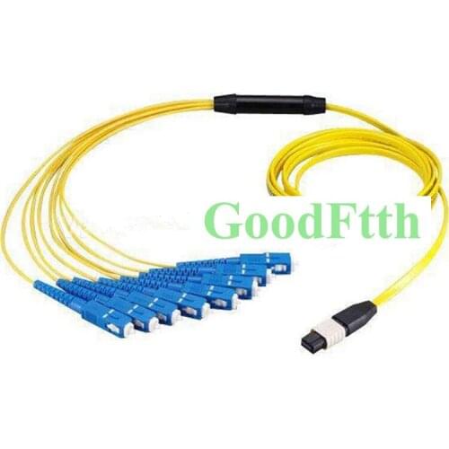 Fiber Patch Cords Female MPO-SC SM 8cores 3mm GoodFtth 1-15m 2pcs/lot