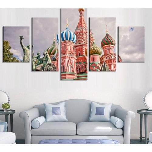 World Famous Architecture Beauty HD Five Wall Painting Decorative Painting Anime Posters Wall Decor Anime Decor Room Decor