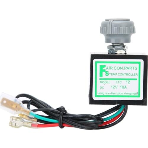 10A Car Air Conditioner Electronic Thermostat Switch Temperature Control Auto Accessory Car Accessories