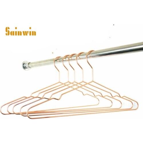 5pcs/lot 40cm Stainless steel hangers for clothes thick metal hanger