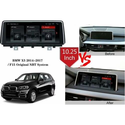 10.25" Android 10.0 4GB RAM 32GB ROM Car dvd player GPS Navigation AUX for BMW X5 X6 F15 NBT 2014-2017 stereo radio audio auto