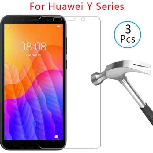Case for huawei y5p y6p y7p y8p y6s y8s y9s 2019 2020 cover tempered glass screen protector protective phone coque huawey huawai