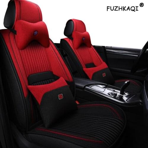 FUZHKAQI car seat cover 4 Season For Volkswagen vw passat b5 b6 b7 polo 4 5 6 7 golf tiguan jetta touareg seat cover cars auto