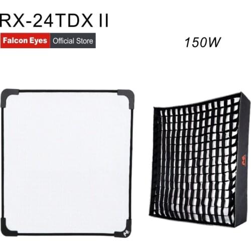 FalconEyes LED Studio Video Photography Lighting 150W Bi-Color Waterproof With Effect Scenes Mode Continuous Light RX-24TDX II