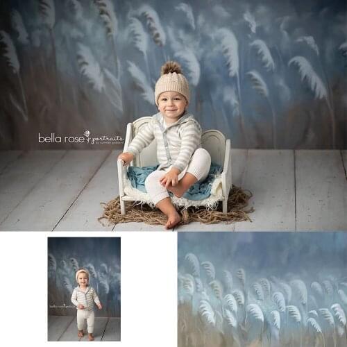 Newborn kids photography backdrop Farm reed swing Country field photo booth background studio newborn photocall oil painting