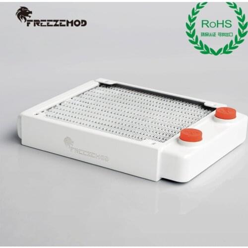 FREEZEMOD computer pc water cooler piano paint white color copper radiator cpu heat sink ROHS certification. TSRP-WP120