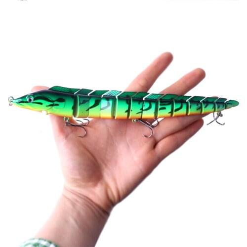 HEGNJIA 1PCS Long Multi Jointed Fishing Lure 23cm 46g 2# hook Swimbait Crankbait Fishing Tackle