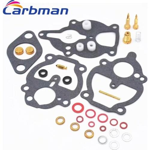 Carbman Carburetor Repair Kit For Zenith 61 161 67 68 K2112 IH Farmall Wisconsin Allis Motorcycl Accessories Replacement Parts