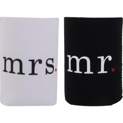 2PCS Novelty Neoprene Tin Can Cooler Holder Sleeve Wrap Party Favor