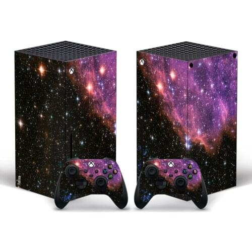 Galaxy Series Controller Console Sticker is Suitable for Xbox Series X Console and 2 Controller Skin Sticker Decal Cover