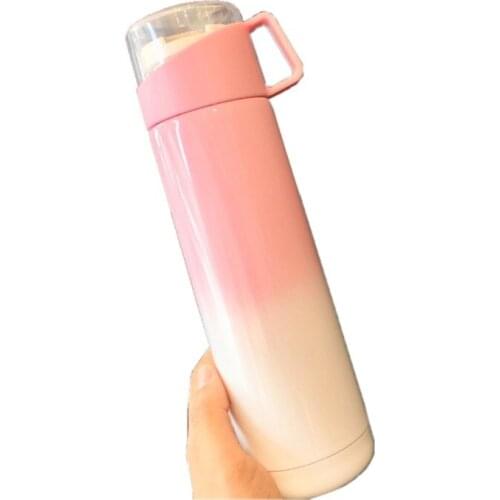 Tasse à changement de couleur portable 500 ml tasse à café température affichage LED 304 tasse de voyage en acier inoxydable