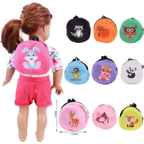 Backpack Strap Bag Doll-Clothes Cute Pet For 18 Inch American&43cm Reborn Baby Doll Accessories Our Generation Girls Toy 1/3 Bjd