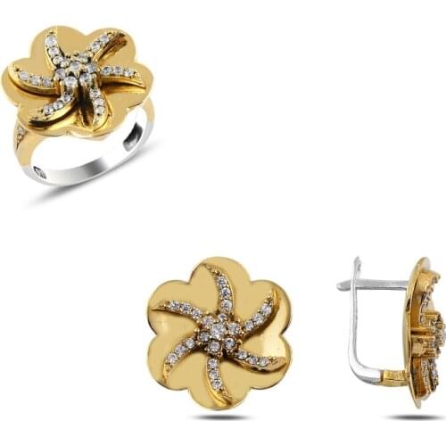 Silver 925 Sterling Zircon Cubic Zirconia Authentic Set