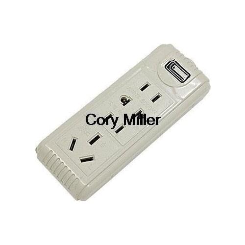 250V 10A 4 Outlet AC Power Socket Bar Strip Splitter