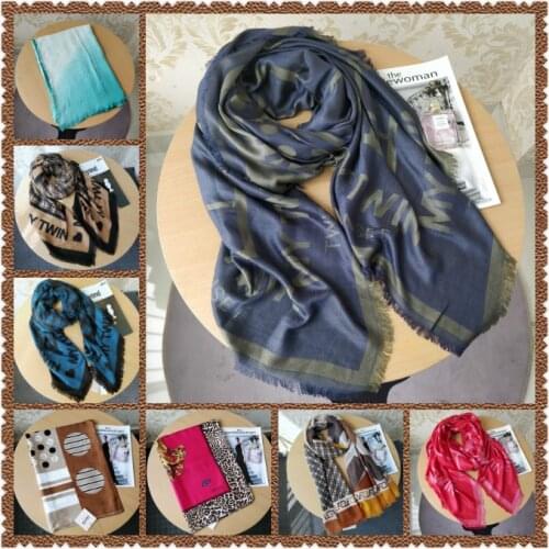 2020 Ltaly For Ladies Fashion is Super Beautiful Print Color Ring Scarf Big Square Satin A big seller of shawls