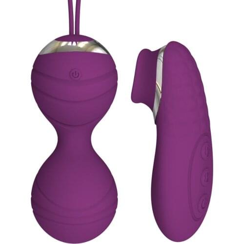 Beads Vaginal Balls For Women Double Vibrating Egg Remote Control Kegel Balls Mini Clitoris Stimulator Pussy Licking Toy Sex