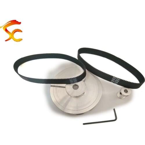 High quality,Timing Belt Pulley GT2 110 teeth 16 teeth Reduction 3D printer accessories belt width 10mm Bore 8&5mm