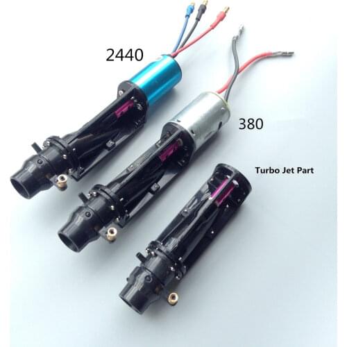 15mm Speed Boat Water Jet Pump Hole Pump Sprayer Motor Injector Water Thruster for RC Boats Turbo Jet Part with 2440 380 motor