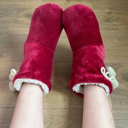 Women Indoor Slippers Warm Plush Lovers Home Slipper Soft Winter Warm House Slippers Velvet Ball Women Slippers
