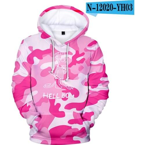 The film Hell Boy Hoodies men Sweatshirts Hooded 3D Pullover Kids Hoodie Hell Boy Streetwear Hoodie Men/Women Jacket