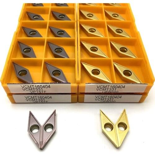 VCMT160404 MA VP15TF External Turning Tools Carbide insert metal lathe tools CNC turning insert VCMT 160404 Cutting tool