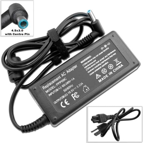 19.5V 3.33A AC Adapter Charger for HP 15-F009WM 15-F023WM 15-F039WM 15-F059WM 15-g073nr F9H92UA 15-g074nr Laptop 4.5/3.0mm Power