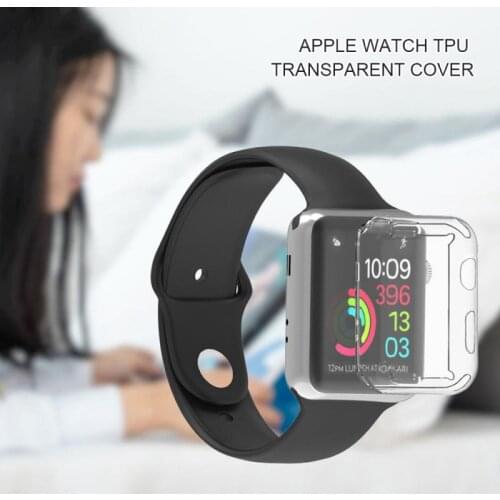 Protective Case For Apple Watch Series 2/3/4 TPU Screen Iwatch Ultra-thin Transparent Protector 38/42/40/44mm