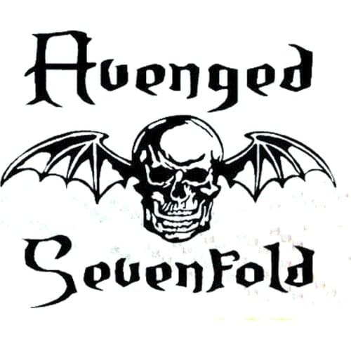 13.5cm*11cm Creative Avenged Sevenfold Skull Bat Car Stickers C5-1692