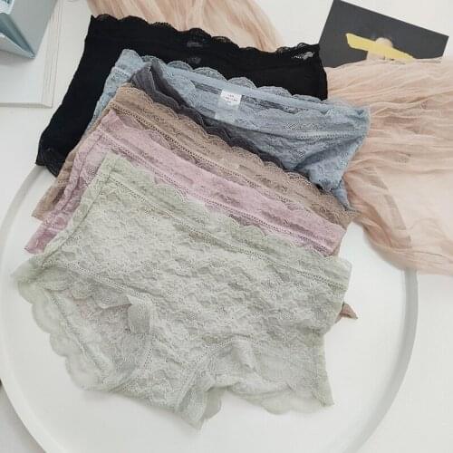 New Summer Sexy Hollow out Seamless Briefs women Japanese Fresh Panties Women mesh simple Traceless lingerie Underpants N386517