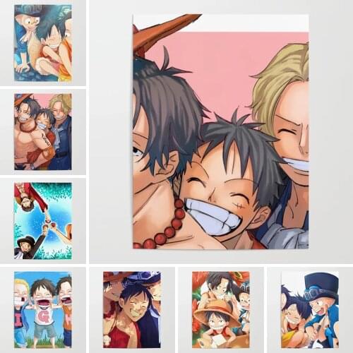 5D DIY Diamond Painting Straw Hat Japan Anime Full Square Diamond Embroidery Cartoon Rhinestones Pictures Crafts Kit