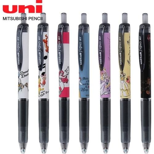 8 Stks / Set Japan Uni Limited Edition Stripfiguur Gel Pen UMN-158 Zwarte Inkt 0,5 Mm Multicolor Schrijven Soepel