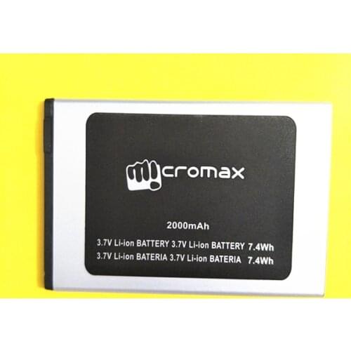 New 100% High Quality 3.7V 2000mAh Micromax Q351 Phone Battery for Micromax Q351 mobile phone