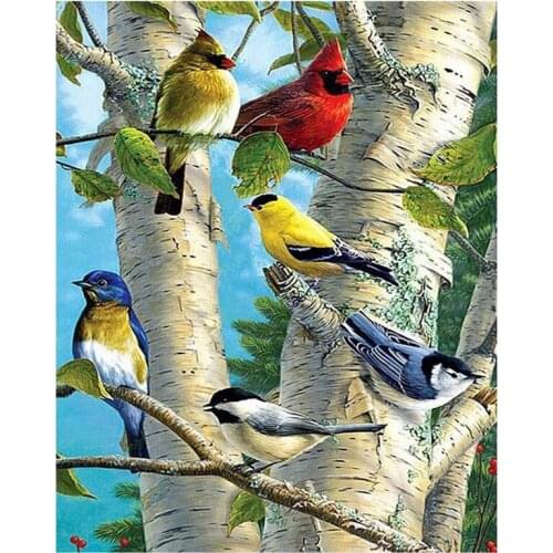 BMBY-5D Diamond Painting Kits for Adults Full Drill Bird Rhinestone Embroidery Dotz Craft Cross Stich Gift