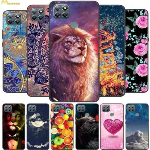 For Lenovo K12 Plus Case Lion Silicone Soft Phone Cover For Lenovo K12 Note / Lemon K12 Pro Cases TPU Black Bumper K12Pro Funda