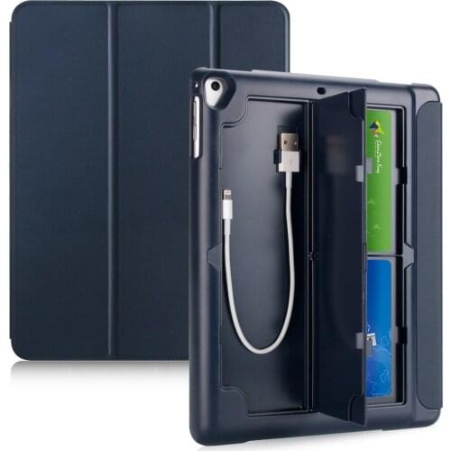 Case for New iPad 9.7 inch 2017 2018 PU Leather Smart Case Multifunctional Back Case with Storage Functional Creative Design