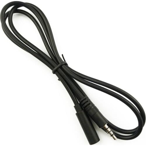 Elbow Four Pole 3.5mm Audio Extension Cord Male to Female Headphone Connector Audio Cable 95CM