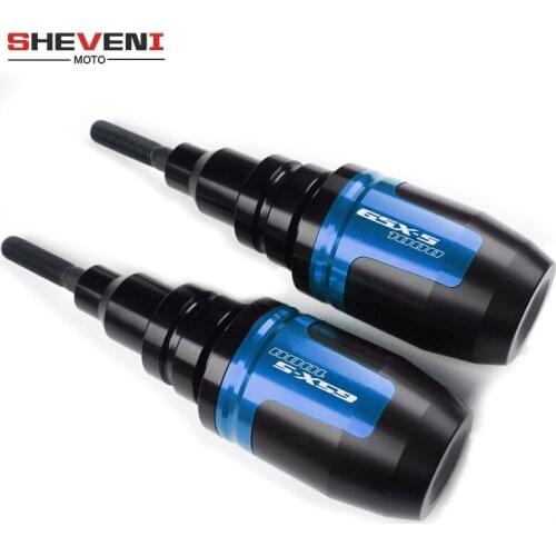 For SUZUKI GSX-S1000 GSX-S1000F GSXS1000 Motorcycle CNC Falling Protection Frame Slider Fairing Guard Crash Pad Protector Blue