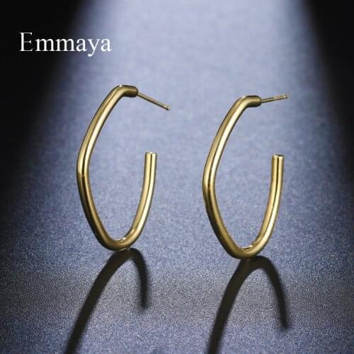 Emmaya New Arrival Geometry Punk Style Earring For Women And Girls Modern Ornament Fashion Party Gift Alloy Jewlry