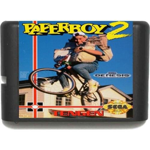 Paperboy 2 Region Free 16 bit MD Game Card For Sega Mega Drive For Genesis