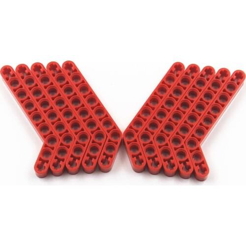 Self-Locking Bricks MOC Building Blocks Technical Parts 10PCS TECHNICAL ANGULAR BEAM 3X7 compatible with Lego for Kids Boys Toy