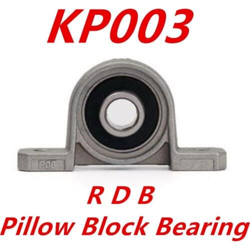KP003 17mm kirksite bearing insert bearing shaft support zinc alloy mounted bearings pillow block