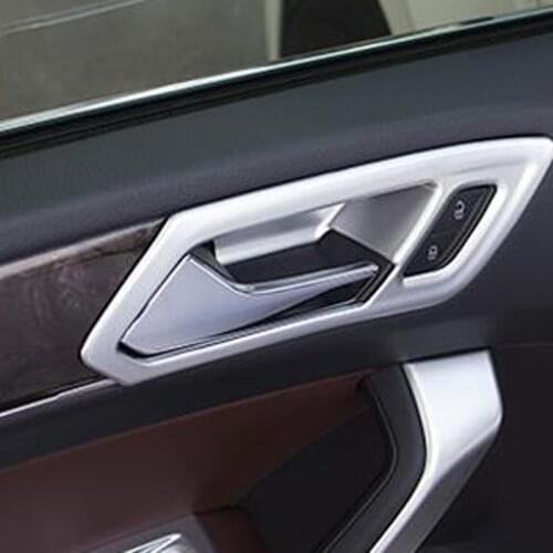 For Volkswagen Touran 2016 2017 ABS Matte Interior Door Handle Cup Bowl Cover Trim Sticker Frame Car Decoration Styling
