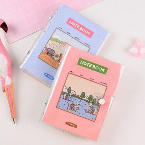 MINKYS Kawaii Bling Bling A7 Binder Diary Notebook Journal Agenda DIY Photo Organizer Book Notepad Korean School Stationery